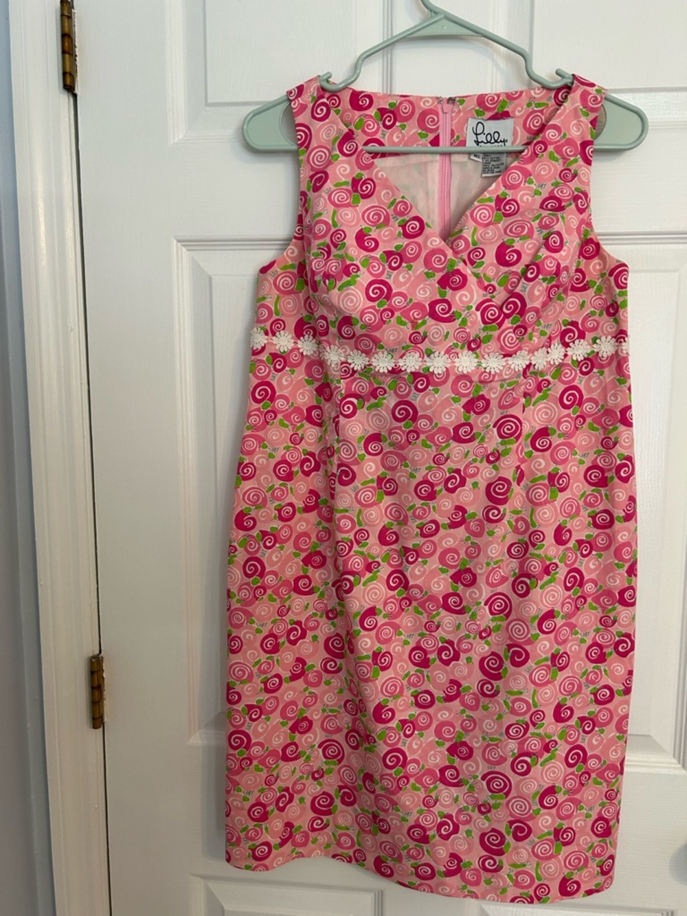 Lilly Pulitzer Pink Swirl Maternity Dress